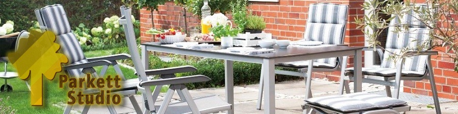 Gartenmöbel aus Aluminium/Textilenen